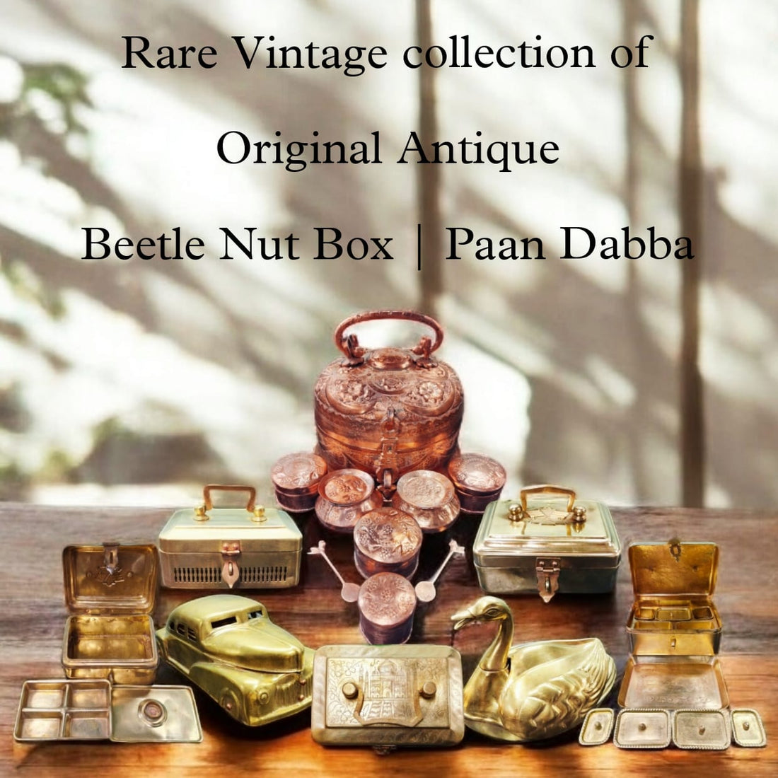 Rare Vintage collection of Original Rare Antique Beetle Nut Box / Paan Dabba
