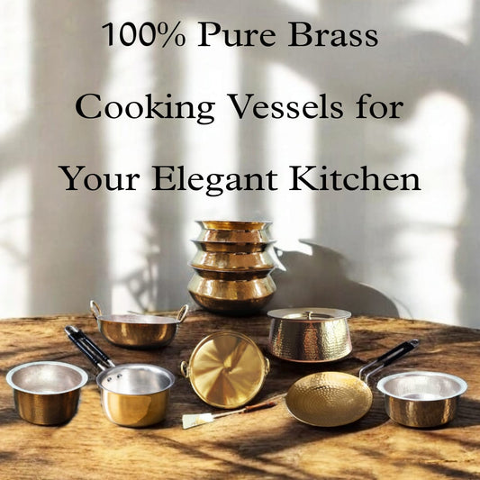 100% Pure Brass Cooking Vessels for your Elegant Kitchen