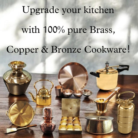 Upgrade your Kitchen with 100% Pure Brass, Copper & Bronze Cookware