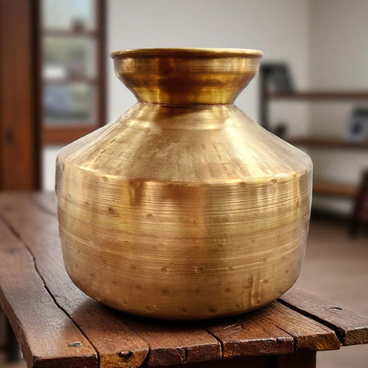 ORIGINAL ANTIQUE: AT/098 - 100% Pure Brass Vintage Water Pot | KITCHENWARE | UTENSILS | HOME APPLIANCES