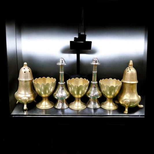ORIGINAL ANTIQUE: AT/177 - Vintage Brass Exclusive Collections Of Miniature Set | KITCHENWARE | UTENSILS | HOME APPLIANCES